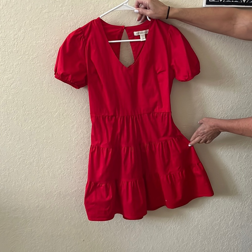 Red Mini Fit and flare dress